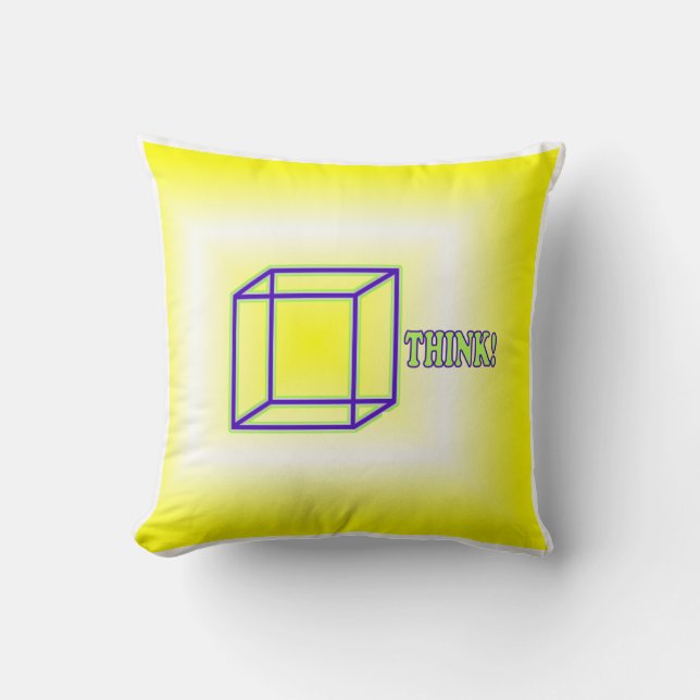 Think Outside the Box! Cushion (Front)