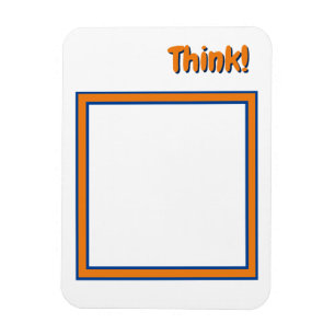 Think! Outside the Box (customisable) Magnet