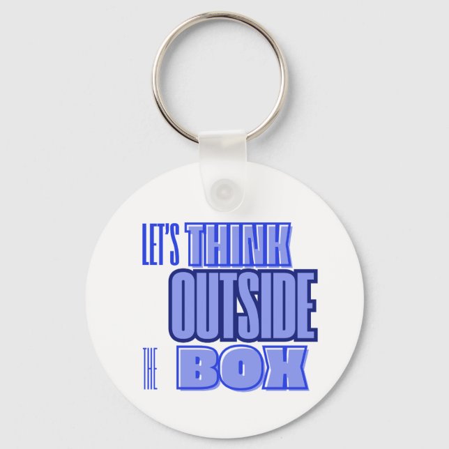 Think Outside the Box Key Ring (Front)