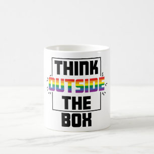 Think Outside the Box LGBTQIA+ Pride Mug