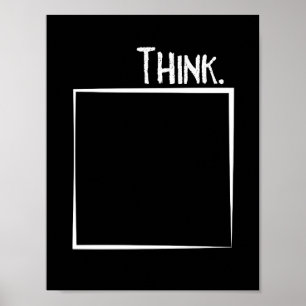 Think Outside The Box Literal Typography Poster
