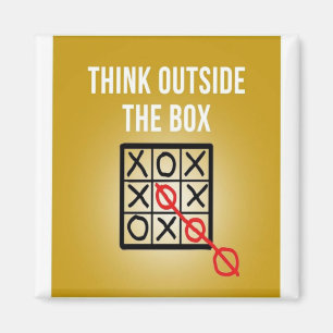 Think Outside the Box Magnet