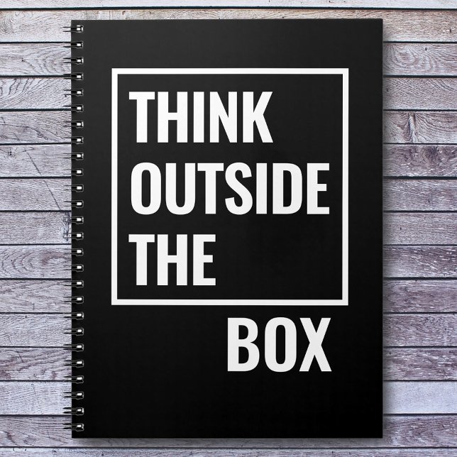 Think Outside the Box Motivational Quote Notebook (Creator Uploaded)