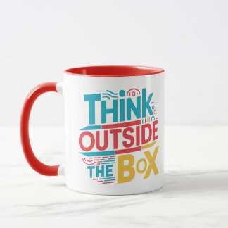 Think outside the box  mug