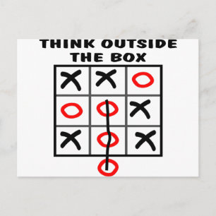 Think Outside The Box Postcard