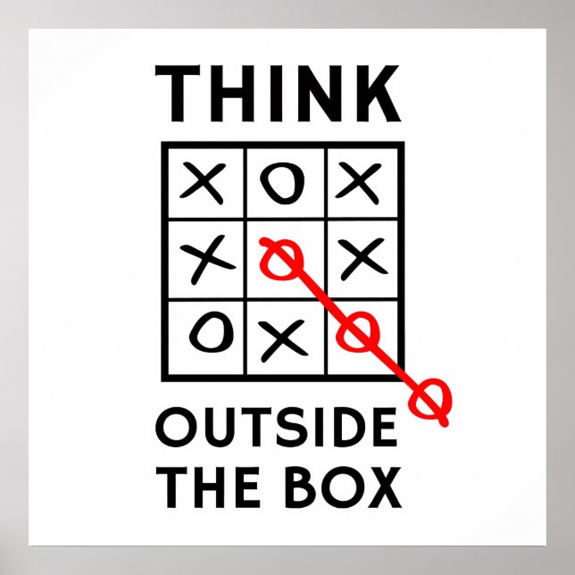 Think Outside The Box Poster (Front)