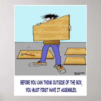 THINK OUTSIDE THE BOX poster