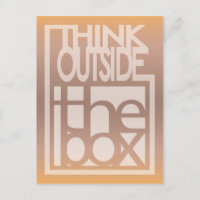 Think outside the box quote design