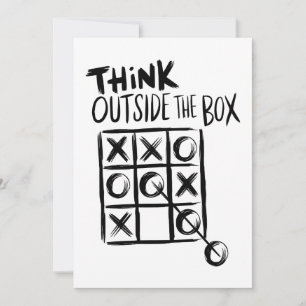 Think Outside The Box Thank You Card