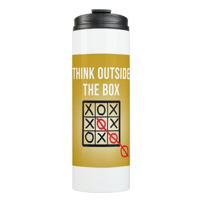 Think Outside the Box Thermal Tumbler (Front)