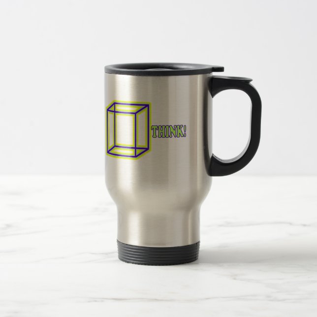 Think Outside the Box! Travel Mug (Right)