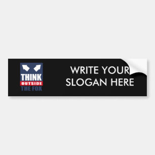 Think outside the fox bumper sticker