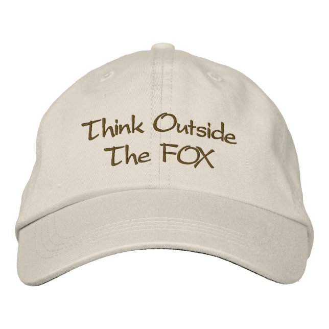 Think Outside The FOX Embroidered Hat (Front)
