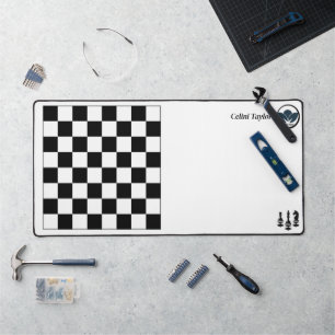 Think Outside the Square: Chessboard Pattern Desk Mat