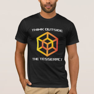 Think Outside The Tesseract Math Geometry T-Shirt