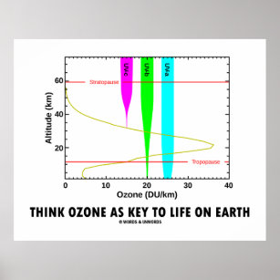 Think Ozone As Key To Life On Earth (Graph) Poster
