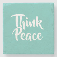 Think Peace Stone Coaster