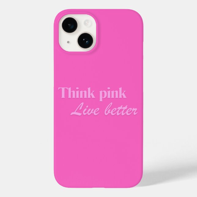Think Pink iPhone Case (Back)