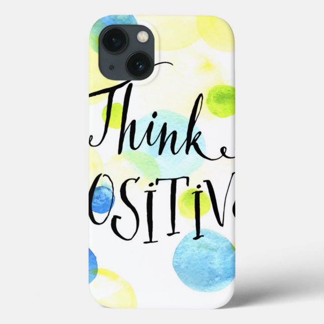 Think Positive Case-Mate iPhone Case (Back)