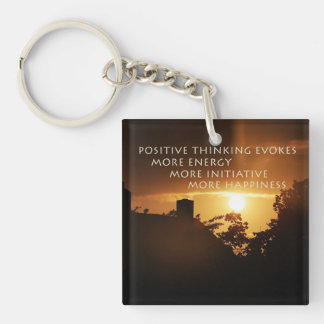 Think positive key ring