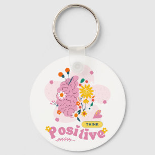 Think Positive Keychain