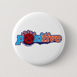 Think Positive Keychain & Button