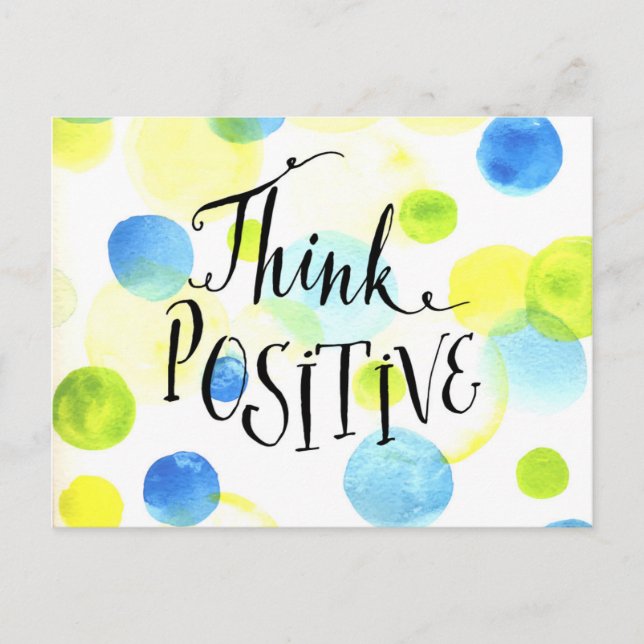 Think Positive Postcard (Front)