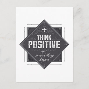 Think Positive Postcard