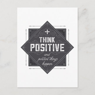Think Positive Postcard