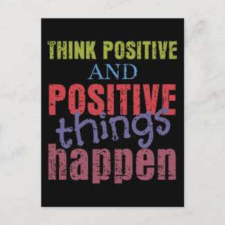 Think Positive Postcard