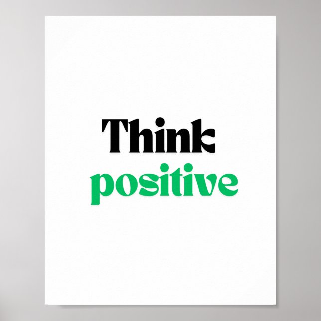 Think positive poster (Front)