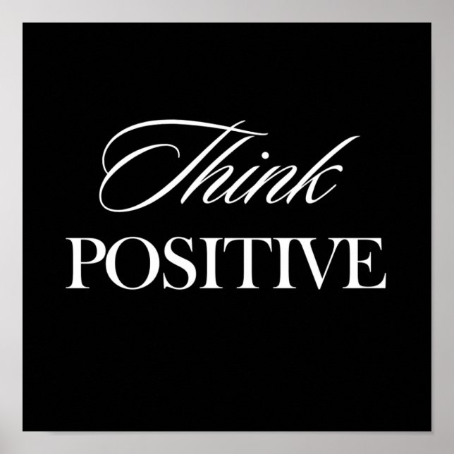 Think positive poster (Front)