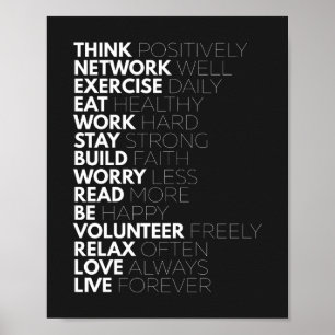 Think Positively   Motivational Poster