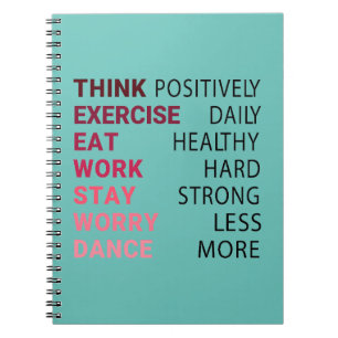 Think positively notebook