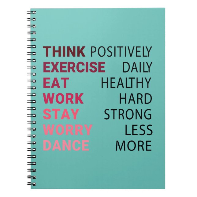 Think positively notebook (Front)