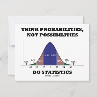 Think Probabilities, Not Possibilities Statistics Invitation