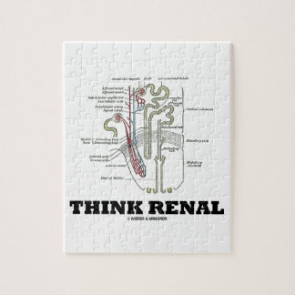 Think Renal (Nephron Anatomy Illustration) Jigsaw Puzzle