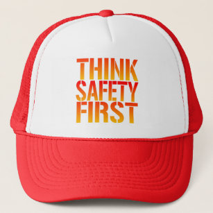 Think Safety First Trucker Hat