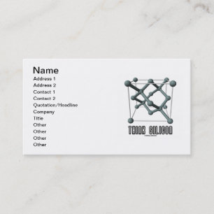 Think Silicon (Silicon Crystal Structure) Business Card