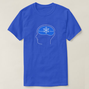 think snow! and ski t-shirt