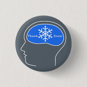 Think Snow! button