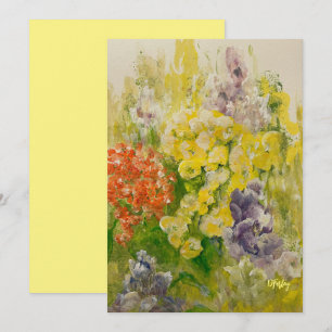 Think Spring Flat Note Card