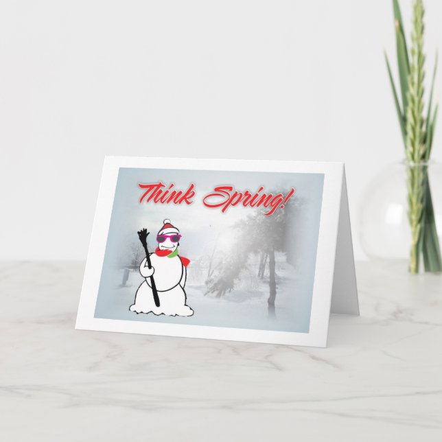 think spring greeting card (Front)