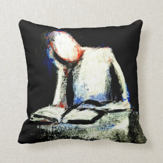 "THINK"  Throw Pillow With Art by Jack Larson