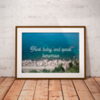 Think today and speak tomorrow poster
