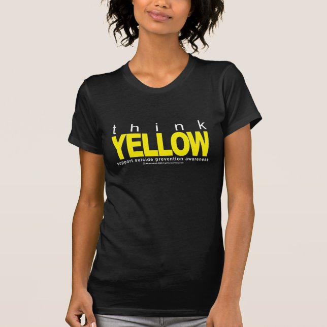 Think YELLOW Suicide Prevention T-Shirt (Front)