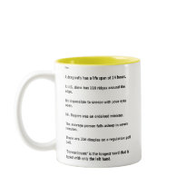 Think you know everything fun fact mug front/back