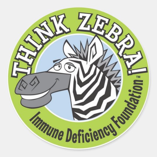 THINK ZEBRA STICKERS