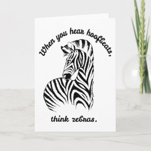 Think Zebras Card