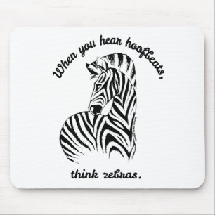 Think Zebras Mouse Mat